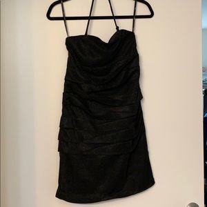 💜 Ciel Glitter Black Bodycon dress. Small